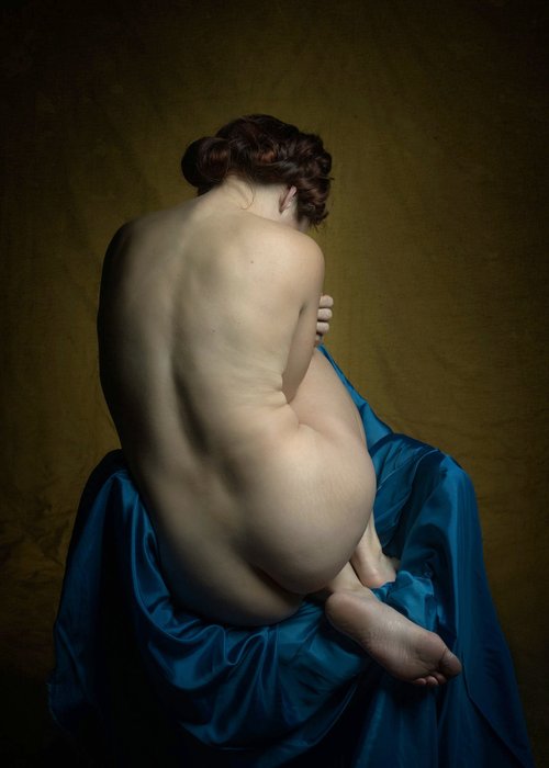 Ursula van de Bunte - Nude in Blue