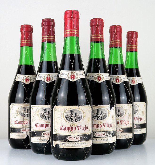 1969 Bodegas Campo Viejo, Campo Viejo - 里奥哈 Reserva - 6 Bottles (0.75L)