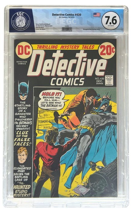 Detective Comics - #430 - 1972 - Egc Graded - Fantastic Issue - 1 Graded comic