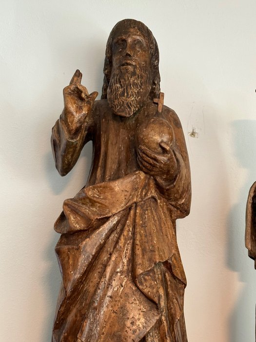 Skulptur, Heilige - 80 cm - Holz
