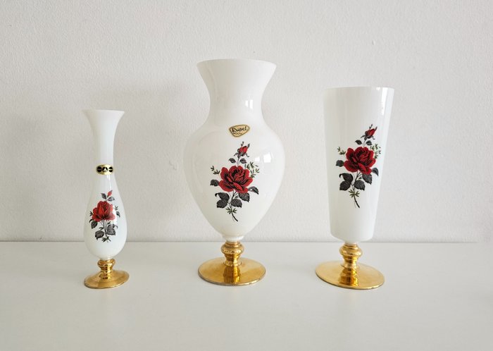 De Rupel - 花瓶 (3) -  0.310/弗朗索瓦絲/0.312  - 乳白色玻璃