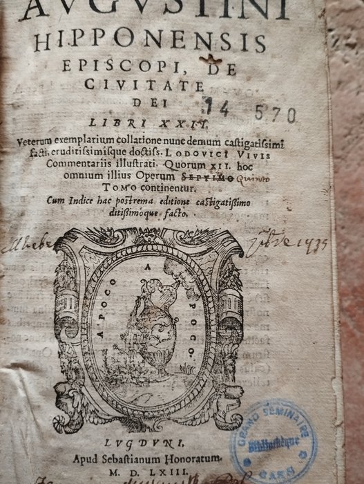 Aurelii Augustini - Hipponensis episcopi - 1563