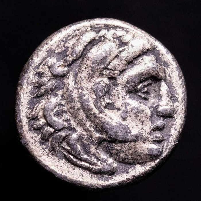 Lampsakos. Alexander III 'The Great'. Drachm Lampsakos. 336-323 B.C. ΑΛΕΞΑΝΔΡΟΥ; Zeus seated left on low throne  (Sem preço de reserva)