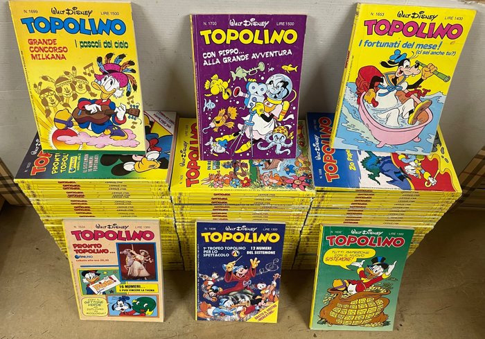 Topolino 1601/1700 - Sequenza completa - 100 Comic - Primeira edição - 1986/1988