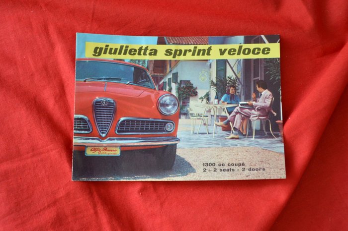 Brochure - Alfa Romeo - 1958 Alfa Romeo Giulietta Sprint Veloce brochure