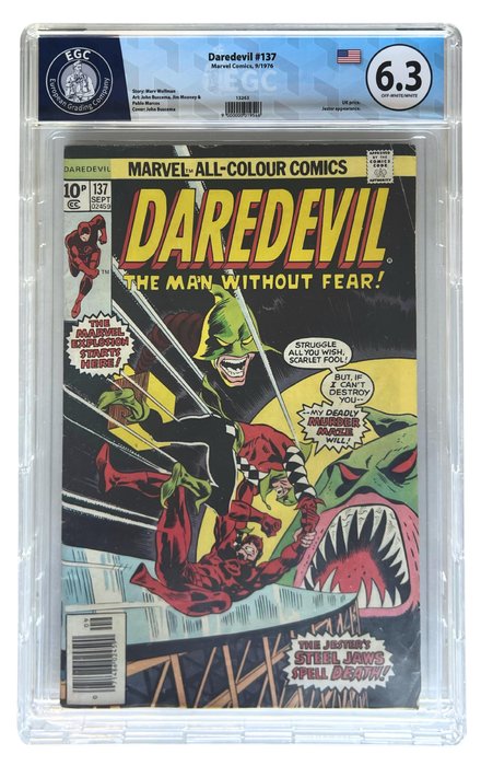 Daredevil #137 - EGC graded 6.3 - 1 Graded comic - 1976