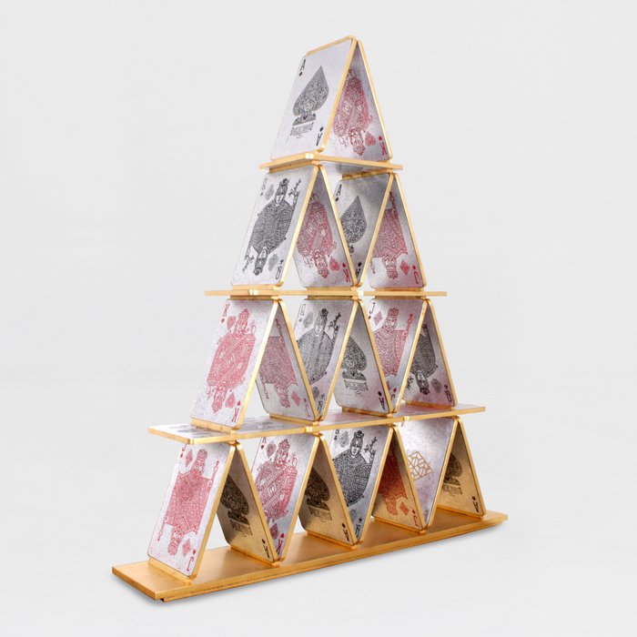 Vonn Jansen - Sophie Jansen - Cabinet - House of Cards - Gilt, Mahogany, Silver gilt