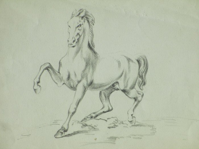 Frans Lebret (1820-1909) - Galopperend paard
