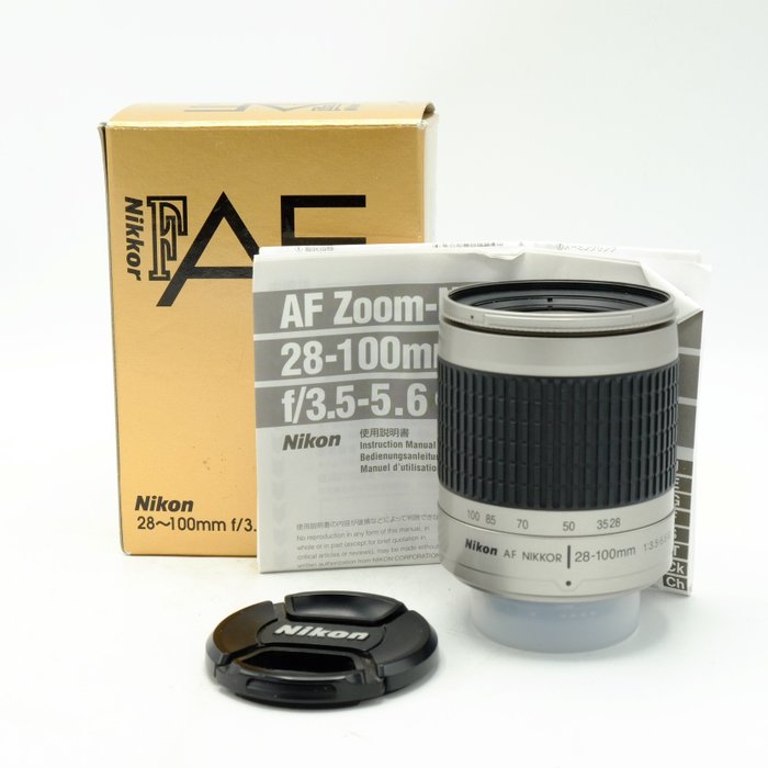 Nikon AF Nikkor 28-100mm F3.5-5.6G (zilver) (7655) 變焦鏡頭