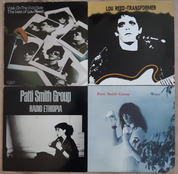 Lou Reed, Patti Smith Group - Walk On The Wild Side / Transformer / Radio Ethiopia / Wave - Flera titlar - LP - 1976