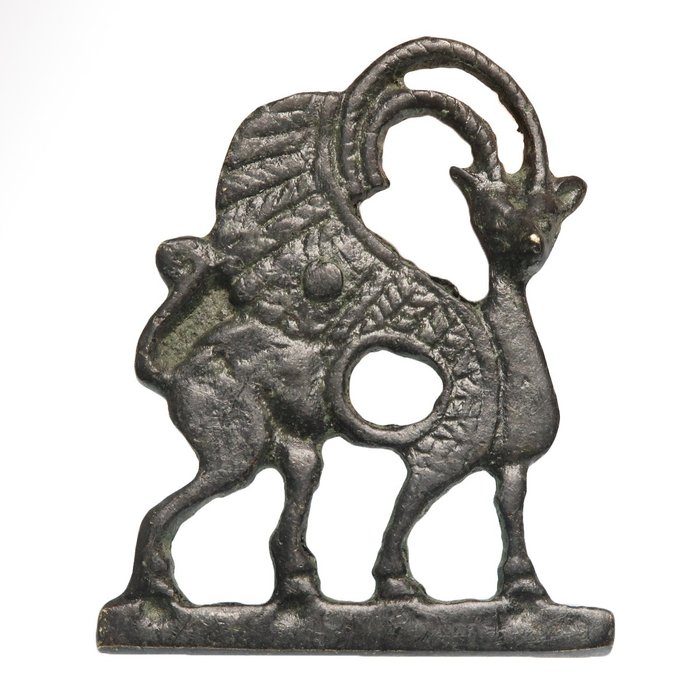 Skythisch Bronze Plakette mit mythischem geflügeltem Tier