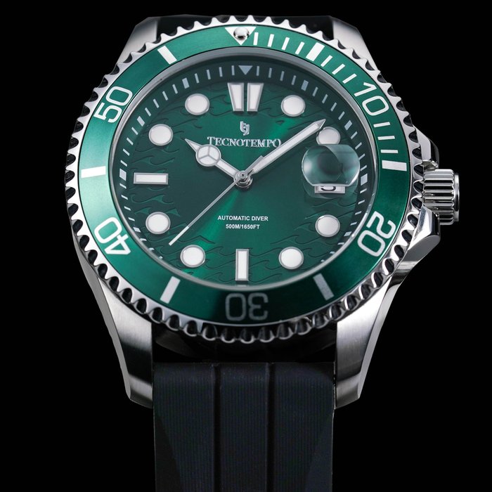 Tecnotempo® - Automatic Diver 500M/1650ft WR - Green Edition - - TT.500.DGR - 男士 - 2011至今