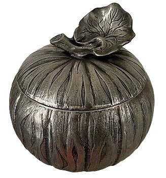 冰桶 - Mauro Manetti 设计的“南瓜”冰桶 - 银色铸铝