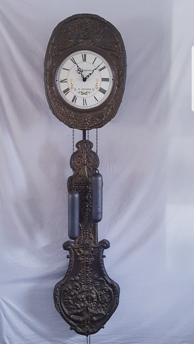 Comtoise clock - Brass - 1950-1960