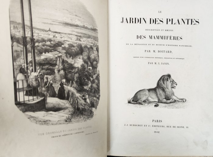 Boitard - Le Jardin des plantes - 1842
