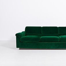 Sofa – Vintage driezitsbank geproduceerd in Italië, jaren 70