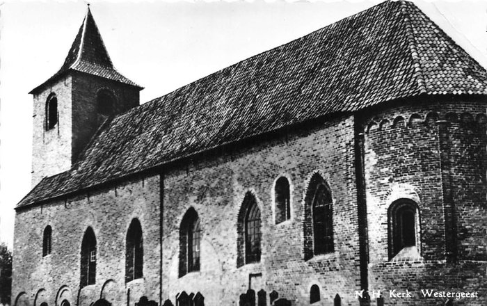 Olanda - Biserici biserica în principal Friesland cu multe locuri mici - Carte poștală (191) - 1940-1975