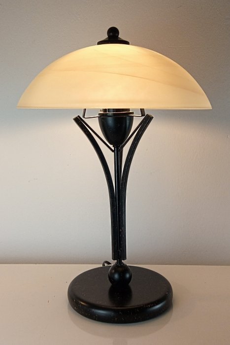 STEINHAUER - Lampada da scrivania - Lampada da tavolo - 45 cm - Design - Metallo, Vetro