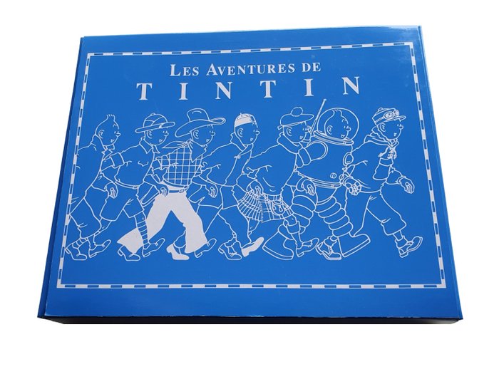 Tintin - 24 srebrne medale + lakierowane drewniane pudełko - Moulinsart/La Monnaie de Paris - 1993