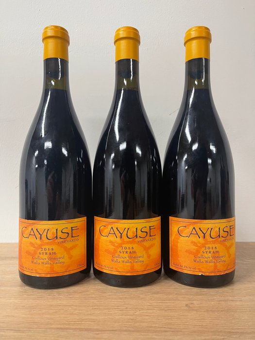 2018 Cayuse Vineyards, Cailloux Vineyard Syrah - Walla Walla-vallei - 3 Flessen (0.75 liter)