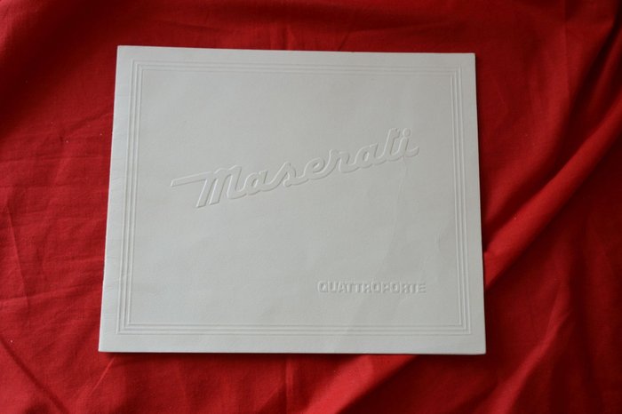Brochure - Maserati - Maserati Quattroporte brochure catalogue prospekt folder 1985