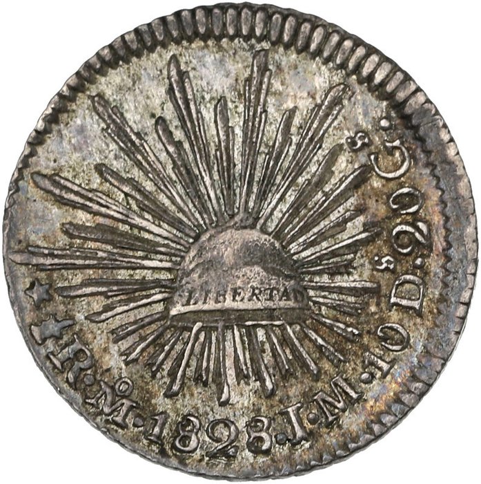 México. 1/2 Real 1828 (Mexico)