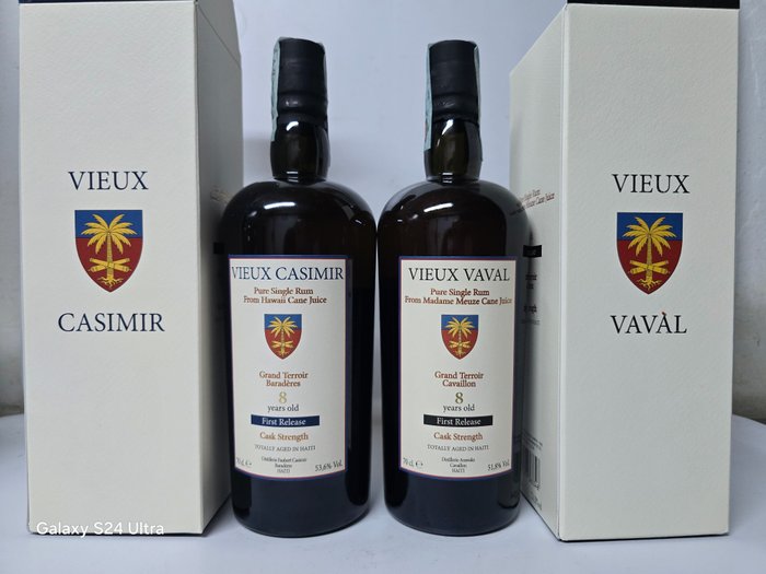 Vieux Vaval, Vieux Casimir 8 years old LM&V - Arawaks & Faubert - First Release - Cask Strength  - b. 2024 - 70cl - 2 μπουκαλιών