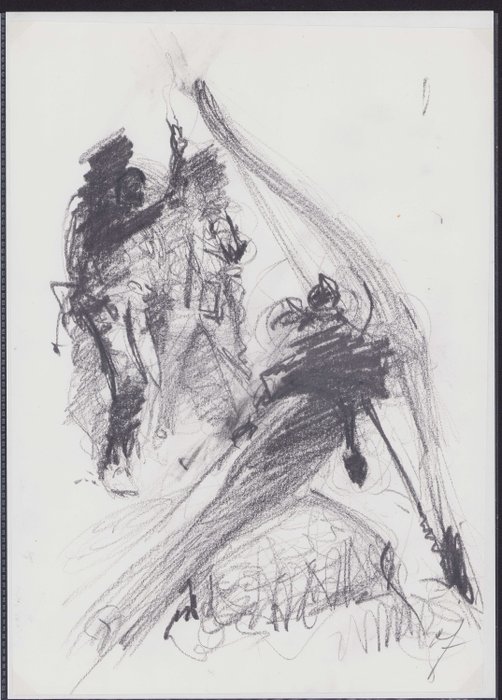Follet, René - 2 Original preliminary drawing - Bob Morane - Ceux-des-roches-qui-parlent - 2006