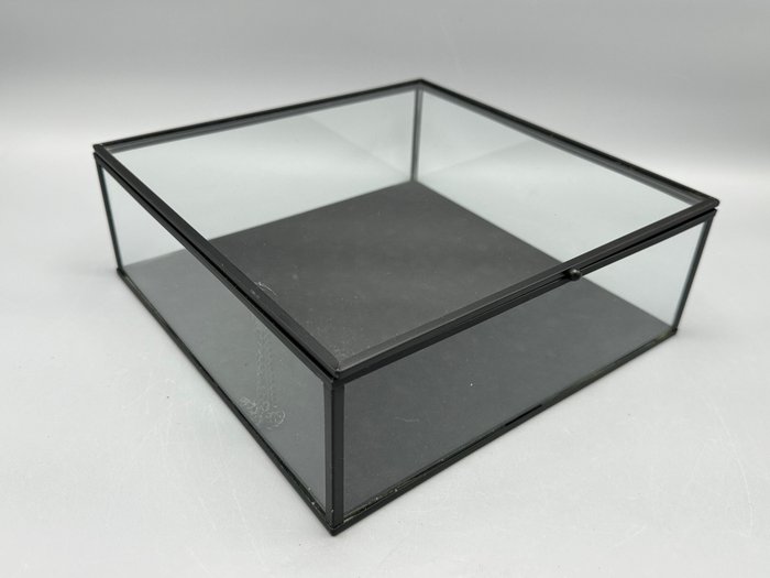 authentieke display vitrinekast - Vitrinekast - Glas, Metaal