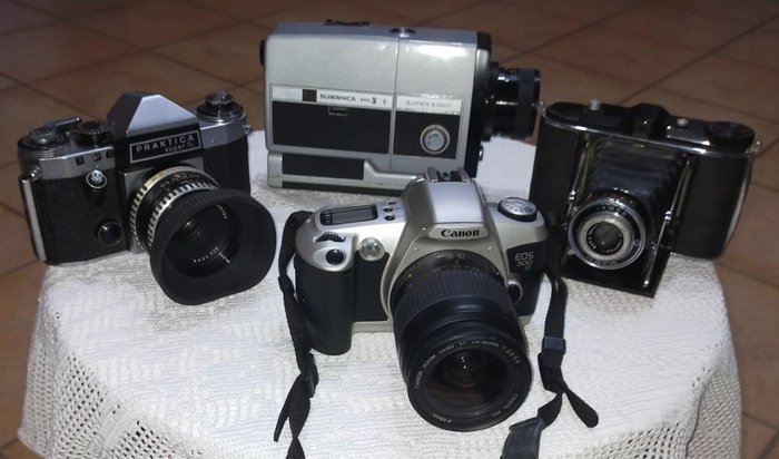 Agfa, Canon, Praktica, Suwen lotto 4 camera Analoge Kamera