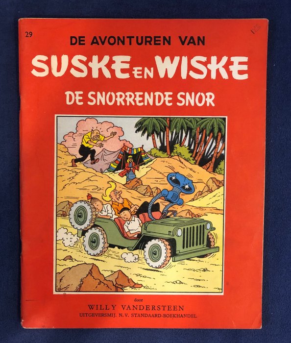 Suske en Wiske 29 a - De snorrende snor - 1 Album - First edition - 1957