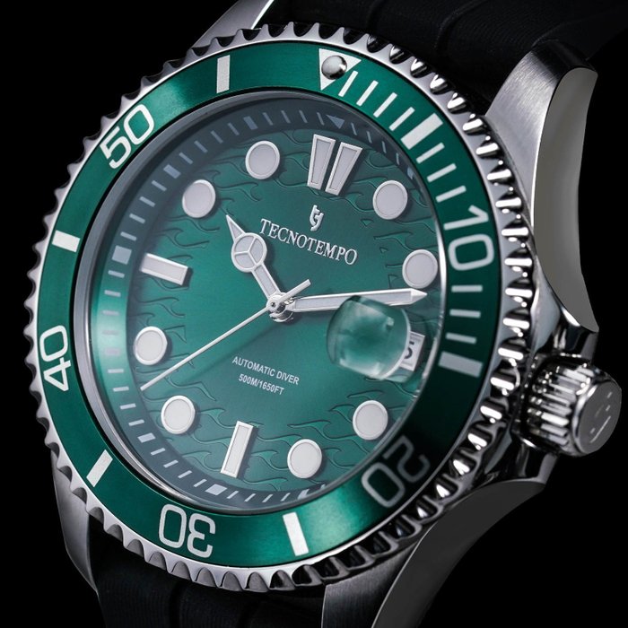 Tecnotempo® - Automatic Diver 500M/1650ft WR - Green Edition - - TT.500.DGR - 男士 - 2011至今