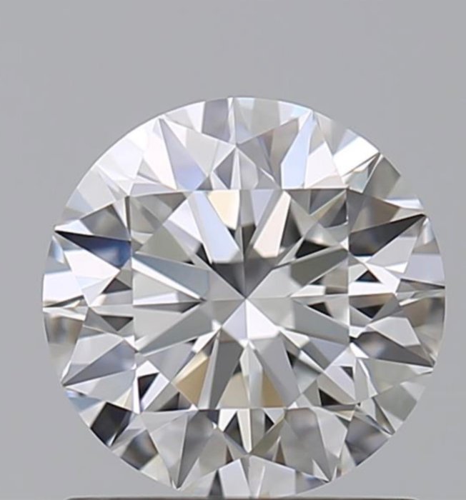 1 pcs 钻石 - 0.72 ct - 明亮型 - D (无色) - 无瑕疵的, 3Ex No Reserve