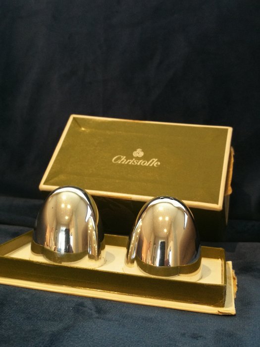 Christofle - Salt and pepper shakers (2) - Volcano - Silver-plated