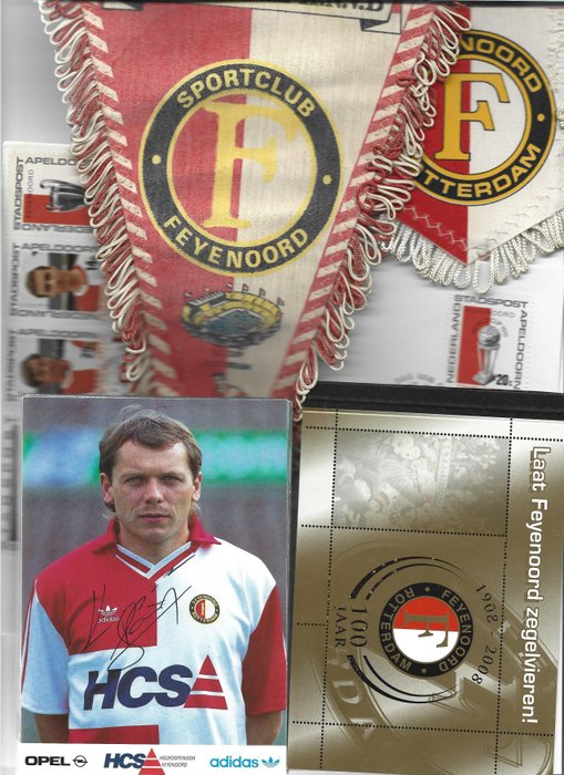 Feyenoord - Niederländische Fußball-Liga - Fancard, Flag / pennant 
