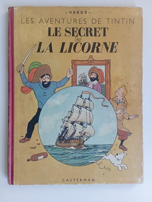 Tintin T11 - Le secret de la Licorne (B1) - C - 1 Album - 再版 - 1947
