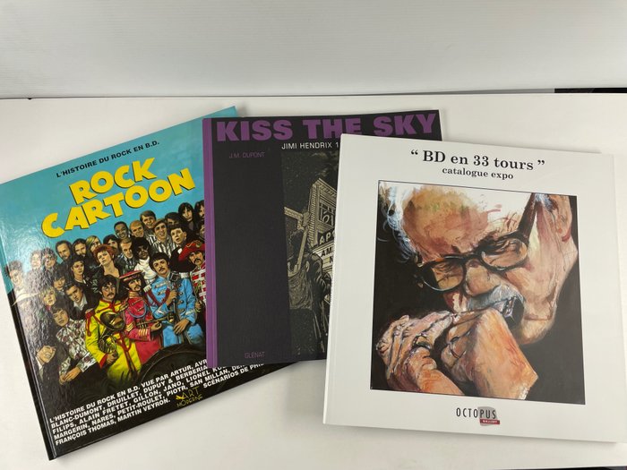 Rock Cartoon + Kiss The Sky + BD en 33Tours - C + 2x B - 3 Albums - 1990/2002