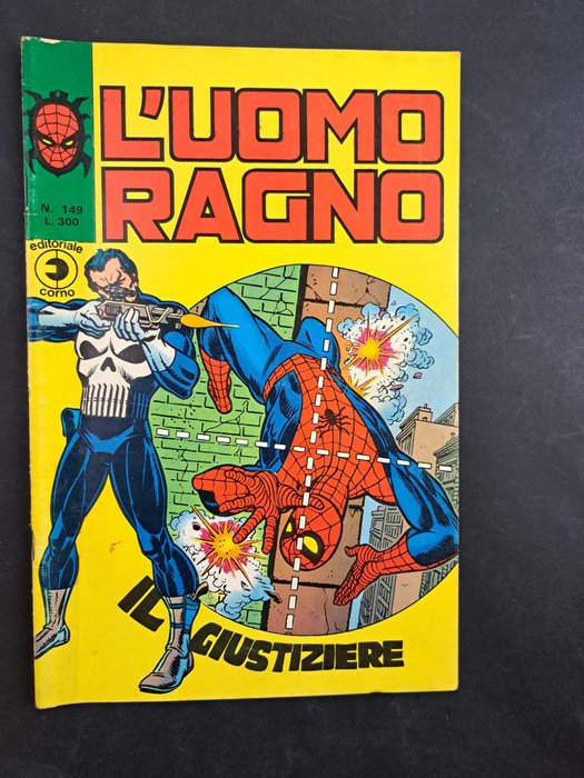 Uomo Ragno n. 149 - Il Giustiziere - Prima Apparizione di The Punisher - 1 Comic - Eerste druk - 1976
