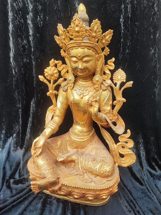 Buddha of longevity 47 cm - Pronssattu - Kiina