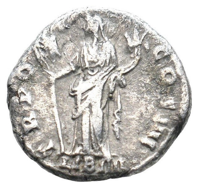 Rooman imperiumi. Antoninus Pius (138-161 aaj.). Denarius Rome - Liberalitas  (Ei pohjahintaa)