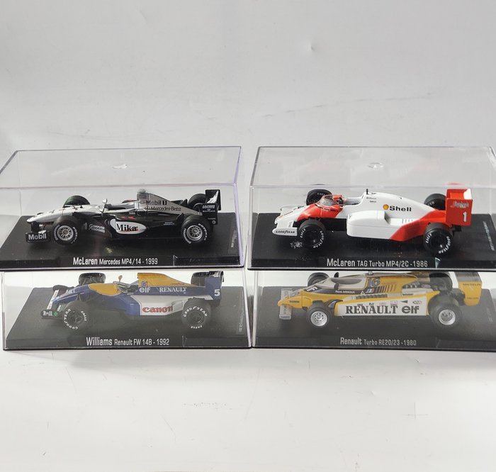 Altaya 1:43 - Coche deportivo a escala - Collection of F1 cars Renault - McLaren - Williams