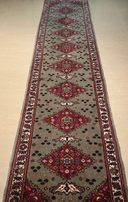 Tabriz - Długi wąski dywan - 395 cm - 83 cm