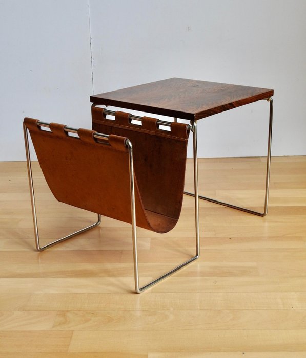 Van Elderen / Brabantia - Dadime - Side table - 木, 皮革, 鋼