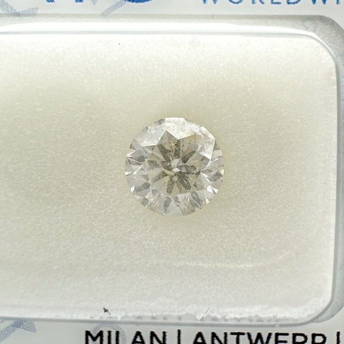 1 pcs Diamant - 0.71 ct - Rond - I - P1, No Reserve Price!