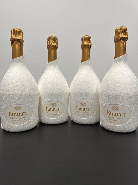 Ruinart, Blanc de Blancs brut Seconde Peau - Champagne - 4 Flessen (0.75 liter)