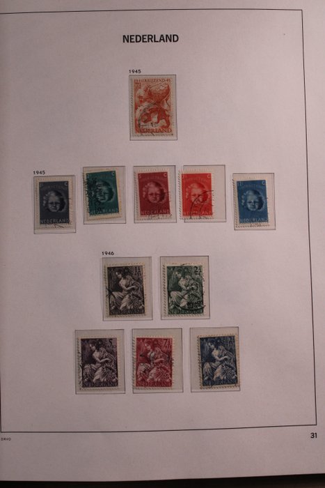 Nederland 1945/1991 - 2 Collecties in 1 Davo Crystal FDC album + 2 Davo Crystal voordrukalbums - NVPH E102 t/m E242