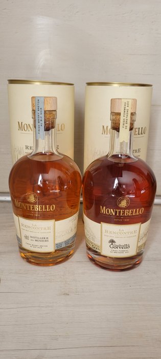 Montebello 2015 - La Rencontre - Distilleries des Menhirs + du Gorvello  - b. 2022 - 50cl - 2 garrafas