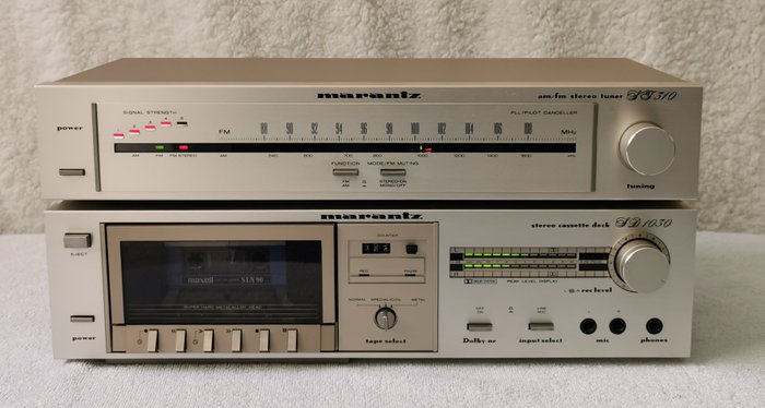 Marantz - SD-1030 盒式录音机播放器 - ST310 调音器 - 高保真音响套装