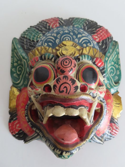 面具 - 巴厘岛 - 菲律宾人用的大宽刀 - 印度尼西亚  (没有保留价)