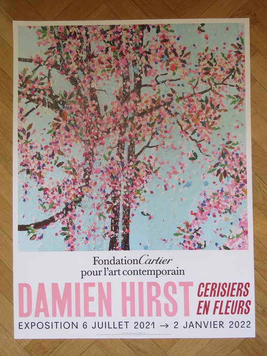 Damien Hirst (after) - Affiche originale d'exposition - Wonderful World Blossom - 2021